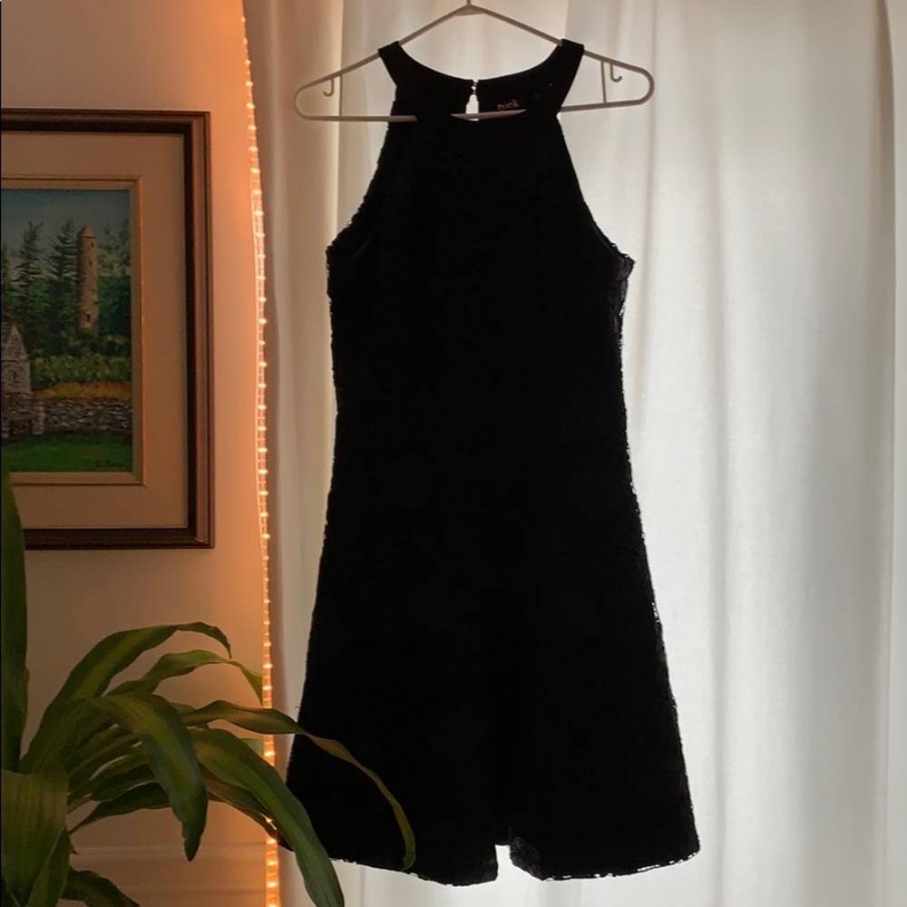 Le Château Halter Neck Lace Dress